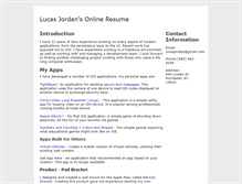 Tablet Screenshot of lucasjordan.com
